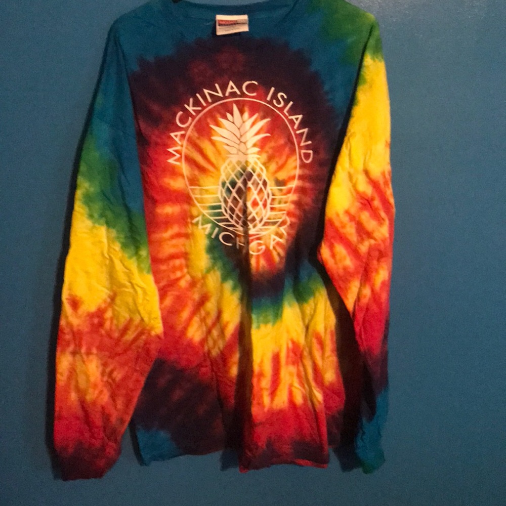 Men’s Tie Dyed Long Sleeve Shirt